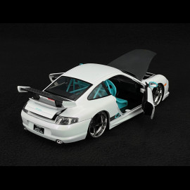 Porsche 911 GT3 RS Type 996 2003 Starlight Pearl White Pink Slips 1/24 Jada Toys 35982