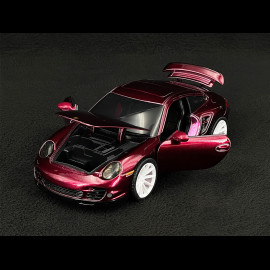 Porsche 911 Turbo Typ 997 2007 Metallic-Violett Pink Slips 1/24 Jada Toys 35506