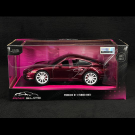 Porsche 911 Turbo Typ 997 2007 Metallic-Violett Pink Slips 1/24 Jada Toys 35506