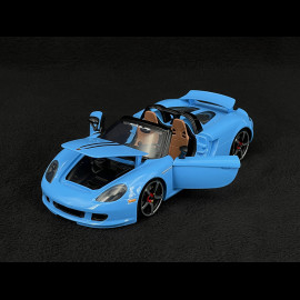 Porsche Carrera GT 2005 Glossy Blue Pink Slips 1/24 Jada Toys 35066