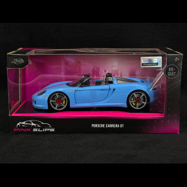Porsche Carrera GT 2005 Glänzendes Blau Pink Slips 1/24 Jada Toys 35066