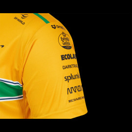 McLaren T-Shirt F1 Team Ayrton Senna Monaco Gelb TM10678 – Herren