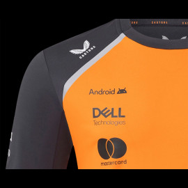 McLaren T-Shirt F1 Team n° 4 Lando Norris Papaya / Phantom TM9912-088 - Men's