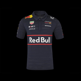 Red Bull Racing Poloshirt F1 Team Replica Kollektion Mitternachtsblau TM9865-020 – Herren