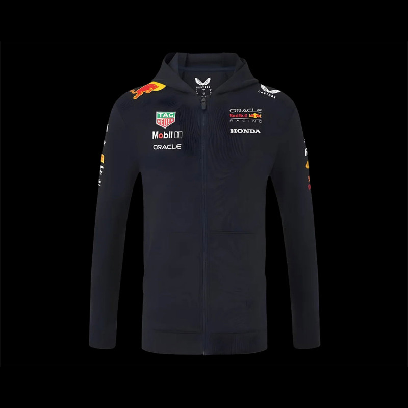 Red Bull Racing Zip-Up Sweatshirt F1 Team Replica Collection Midnight Blue TM9873AT-020