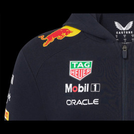 Red Bull Racing Zip-Up Sweatshirt F1 Team Replica Collection Midnight Blue TM9873AT-020