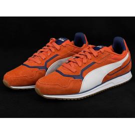 Porsche Softride St Miler Shoes by Puma – Orange / White & Blue 308973-03 – Unisex