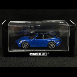 Porsche 911 Carrera GTS Cabriolet Type 992.2 2024 Lugano Blue 1/43 Minichamps 410064131