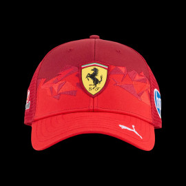 Ferrari Cap F1 Team Leclerc / Hamilton GP Las Vegas Puma Rot 701234743-001