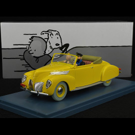 Tim Und Struppi Kapitän Haddocks Cabriolet – Die sieben Kristallkugeln – Gelb 1/24 29902