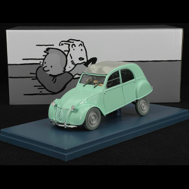 Tintin The 2CV Of The Thompson Twins - The Calculus Affair - Green 1/24 29908