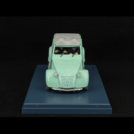 Tintin The 2CV Of The Thompson Twins - The Calculus Affair - Green 1/24 29908