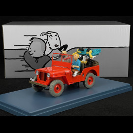 Tintin The Desert Jeep - Tintin In The Land Of Black Gold - Red 1/24 29947