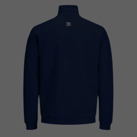 Bugatti Vest Zipped Cotton Sweater Navy blue BGT057-500 - men