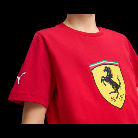 Ferrari T-Shirt F1 Team Puma Ecusson Rot 630435-02 - Kinder