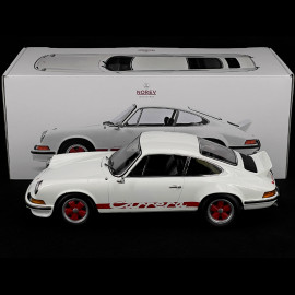 Porsche 911 Carrera RS 2.7 1973 White / Red Stripes 1/12 Norev 127514