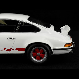 Porsche 911 Carrera RS 2.7 1973 White / Red Stripes 1/12 Norev 127514