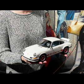 Porsche 911 Carrera RS 2.7 1973 Weiß / Rot gestreift 1/12 Norev 127514