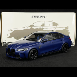 BMW M3 2024 Matt Blau Metallic 1/18 Minichamps 110020220