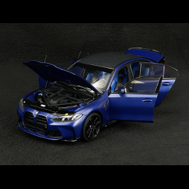 BMW M3 2024 Matt Blau Metallic 1/18 Minichamps 110020220