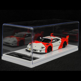Ferrari F40 LM With Black Rims 1996 Red / White 1/43 Tecnomodel TM43-67D