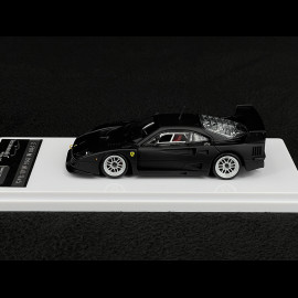 Ferrari F40 LM Press Version With Silver Enkei Rims 1996 Matte Black 1/43 Tecnomodel TM43-67C