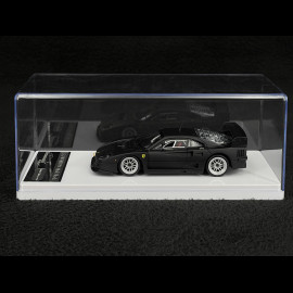 Ferrari F40 LM Press Version With Silver Enkei Rims 1996 Matte Black 1/43 Tecnomodel TM43-67C