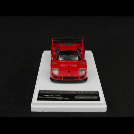 Ferrari F40 LM Presseversion Mit Silbernen Enkei-Felgen 1996 Rot 1/43 Tecnomodel TM43-67A