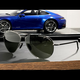 Porsche Sunglasses Low Price Titanium frame / Olive / Silver lenses Porsche Design P'8508 WAP0785080JC62