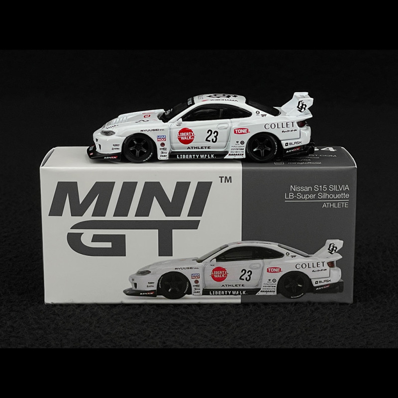 Nissan Silvia S15 LB-Super Silhouette Athlete 2024 Weiß 1/64 Mini GT MGT01054-R