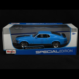 Ford Mustang Mach 1 1970 Blue 1/18 Maisto MAI31453BL