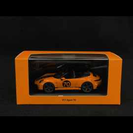 Porsche 911 Spirit 70 Typ 992 Cabriolet 2025 Signal Orange 1/43 Spark WAP0200540SGTS