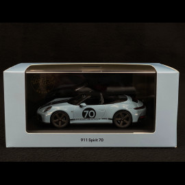 Porsche 911 Spirit 70 Type 992 Cabriolet 2025 Messen Blue 1/43 Spark WAP0200550SGTS