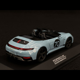 Porsche 911 Spirit 70 Type 992 Cabriolet 2025 Messen Blue 1/43 Spark WAP0200550SGTS