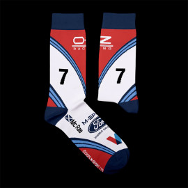Inspiration Colin McRae Ford Focus WRC M-Sport Socken / Blau / Weiß / Rot - Unisex - Größe 41/46*