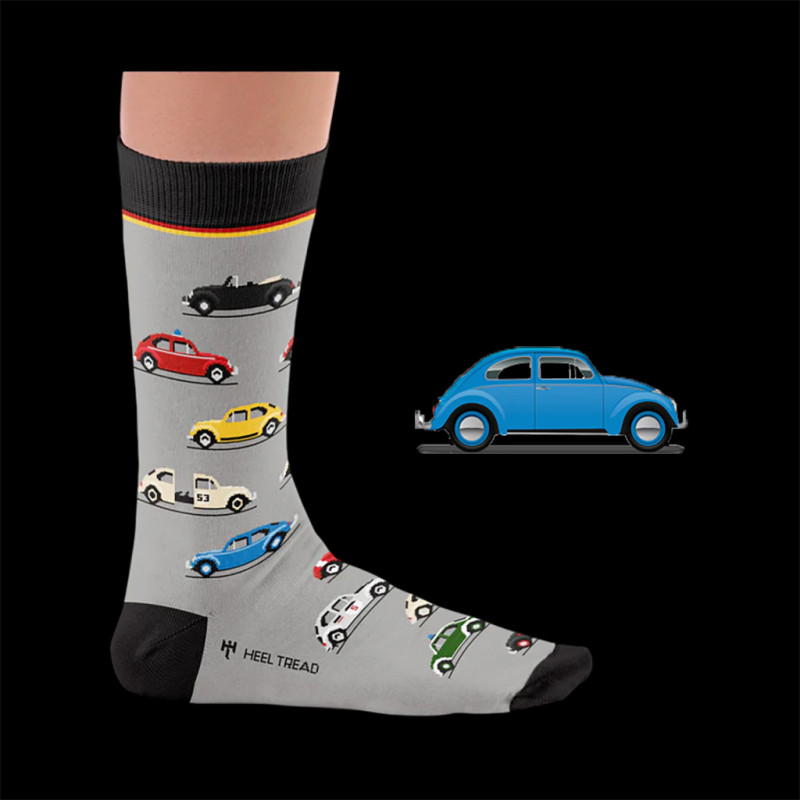 Inspiration Volkswagen Beetle Socken / Grau / Schwarz - Unisex - Größe 41/46
