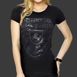 Porsche T-shirt mighty crest black WAP797E - woman