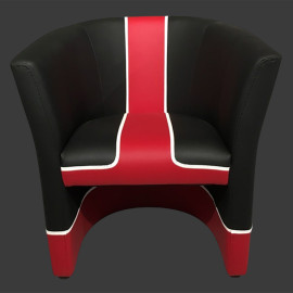 Tub chair Racing Inside 24H Le Mans black / red / white