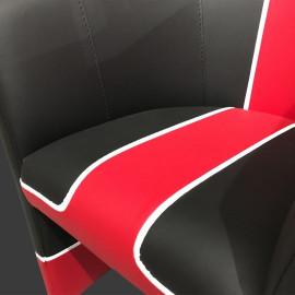 Tub chair Racing Inside 24H Le Mans black / red / white
