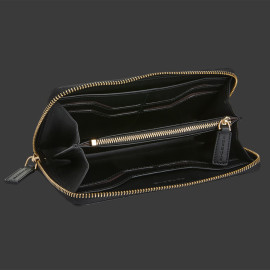 Geldbörse Porsche Damen Kartenetui Schwarzes Leder WAP0300210TGBD