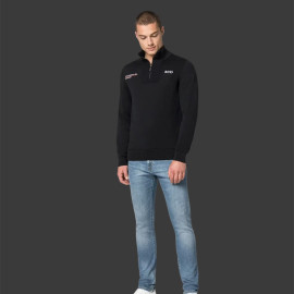 Porsche Pullover Motorsport BOSS Schwarz Knitted quarter-zip sweater WAP121PMSR - herren