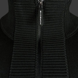 Porsche Pullover Motorsport BOSS Black Knitted quarter-zip sweater WAP121PMSR - men