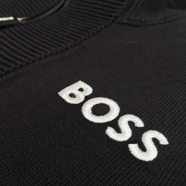 Porsche Pullover Motorsport BOSS Schwarz Knitted quarter-zip sweater WAP121PMSR - herren