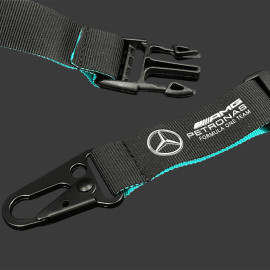 Mercedes Keyring Low Cost AMG Petronas Neck Tour F1 Team Hamilton / Russell / Antonelli Black 701227074-001