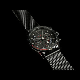 Ferrari Watch Pilota Evo Chronograph Black Mesh Bracelet FE-083-0827