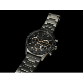 Ferrari Watch Pilota Evo Chronograph Grey Metal Bracelet FE-083-0824