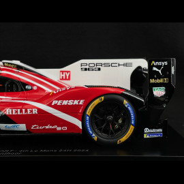Porsche 963 n° 6 4th 24h Le Mans 2024 1/18 Spark 18S643