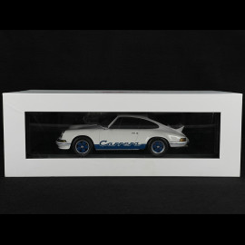 Porsche 911 Carrera RS 2.7 Präsentation 1972 Weiß / Blaue Streifen 1/18 Schuco 18U00062