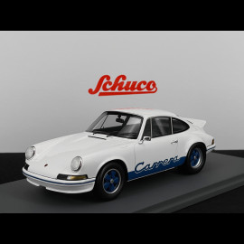 Porsche 911 Carrera RS 2.7 Presentation 1972 White / Blue Stripes 1/18 Schuco 18U00062