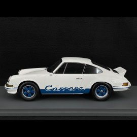 Porsche 911 Carrera RS 2.7 Presentation 1972 White / Blue Stripes 1/18 Schuco 18U00062
